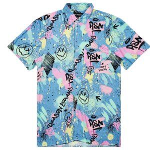 TECHNICOLOR ALLOVER PRINT SHORT SLEEVE SHIRT